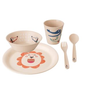 Set stoviglie con posate - Grigio