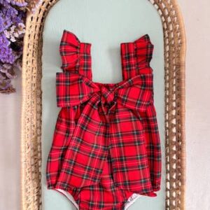 Spalline con fiocco — Rosso 1M