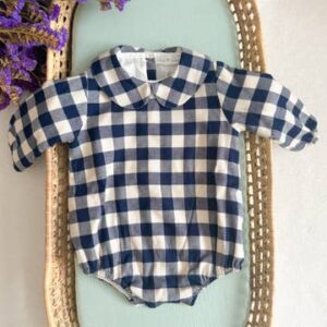 Colletto Quadri — Blu 1M