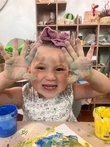 Vittoria durante un laboratorio Dondué